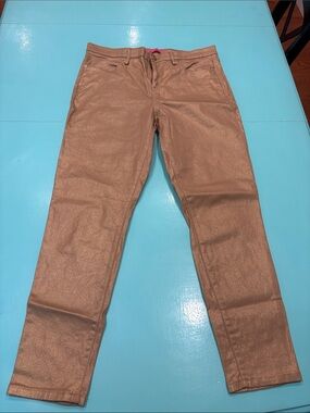 Lilly Pulitzer gold Shimmer Skinny Pants